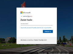 2. Zadejte Vaše heslo.